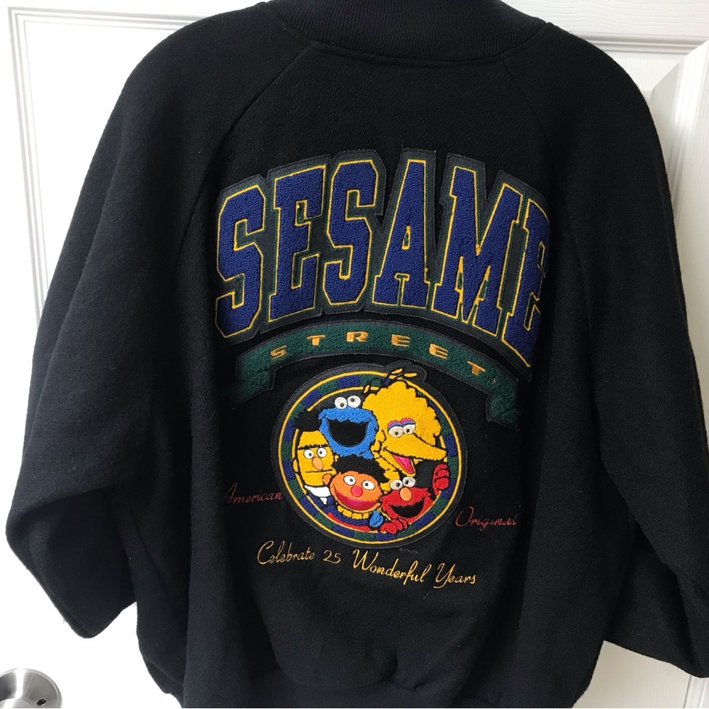 SESAME STREET MENS WOOL JACKET VINTAGE 90’S MENS XL